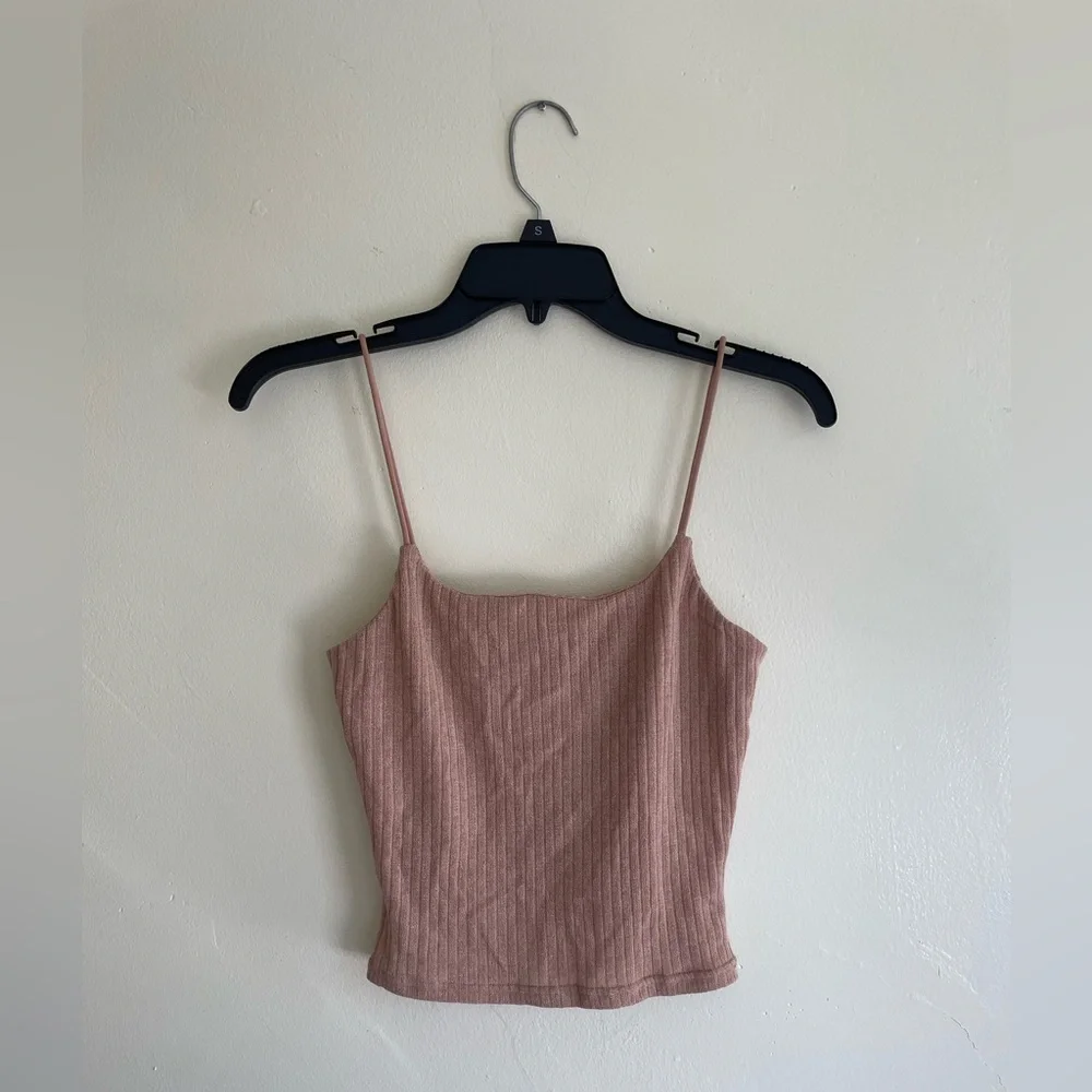 SHEIN Tan Ribbed Tank Top - Picture 7 of 7